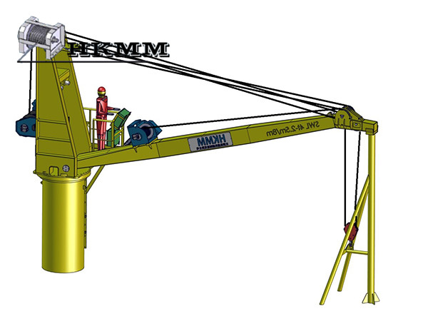 4t8m Wire rope luffing cranes